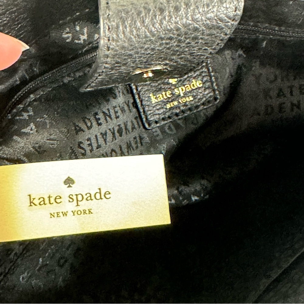 Kate Spade New York Flynn Street Small Meriwether Satchel Black Leather WKRU5488 - Picture 9 of 14
